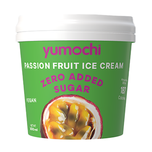 Passion Fruit Ice Cream ( Zero Added Sugar)